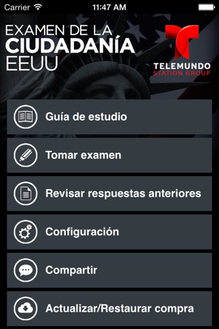 Examen de la Ciudadanía EEUU screenshot 2