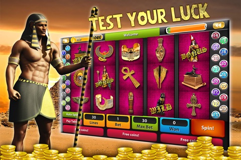 Gods of Egypt Slot: Play Casino Rise of the Golden Cleopatra 7's Pokies Machines Tournament screenshot 2