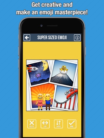 Screenshot #3 for Super Sized Emoji - Big Emoticon Stickers for Messaging and Texting
