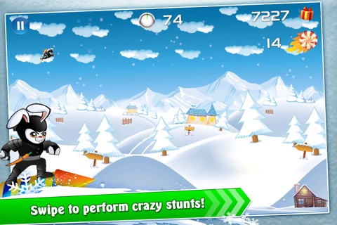 Racing Ninja Bunnies - XMAS nitro rocket warrior multiplayer christmas stunt action game for kids! screenshot 2