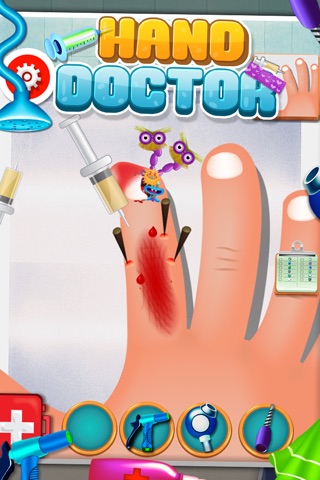 kids Hand and Nail Doctor - Nail and hand surgery, kids free Game For fun screenshot 4