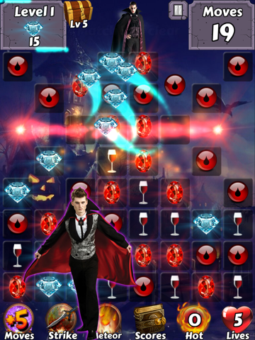 Vampires of Glory -  Halloween blood diaries of the haunted academy games iPad screenshot 1 - Games app