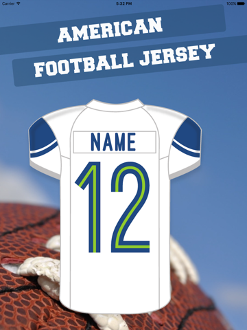 Make My American Football Jersey iPad screenshot 1 - Sports app