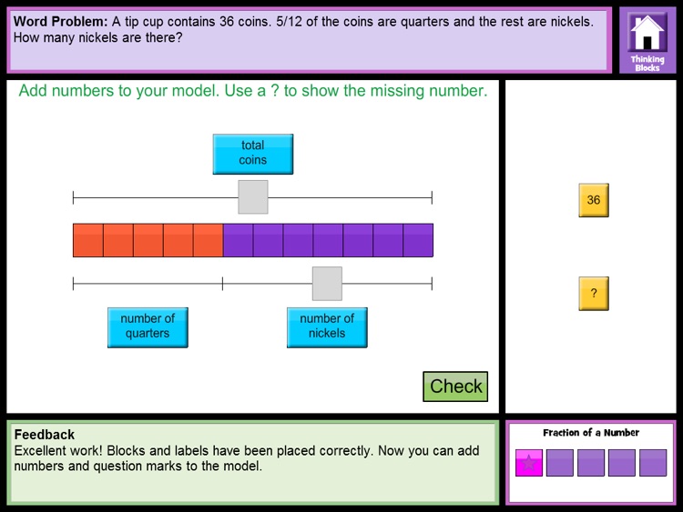 Thinking Blocks Fractions
