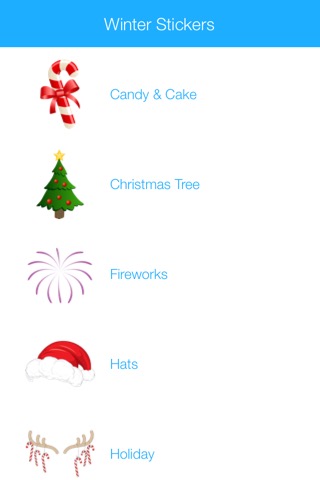Winter Stickers & Emoji for WhatsApp and Chats Messengers Christmas Holiday Edition 2016のおすすめ画像1
