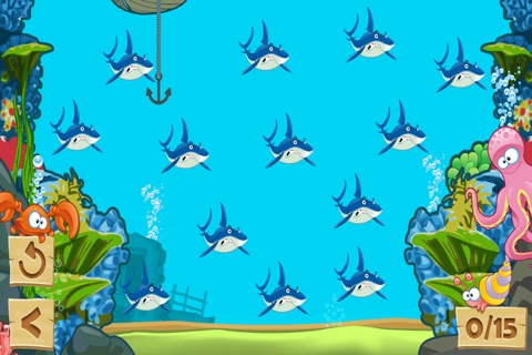 Sharks Splat!  Save your underwater reef from the Great White Shark Attacks! FREE screenshot 2