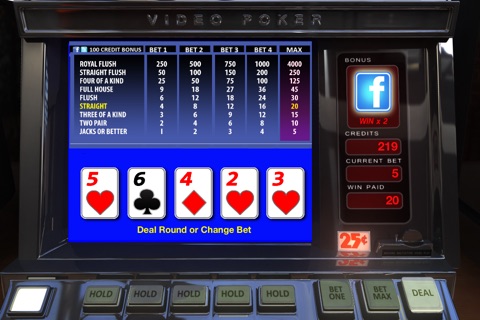 Jacks or Better - Las Vegas Casino Style Video Poker Slot Machine Game ! screenshot 2