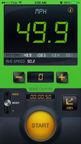 Tennis Serve Speed Radar Gun By CS SPORTSのおすすめ画像3