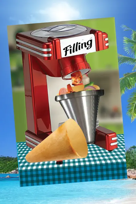 Cone Pizza Maker - Lets cook delicious italian food in this craz