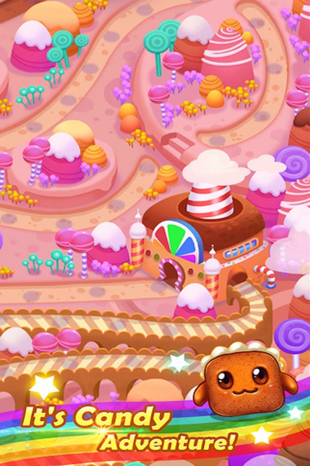 Sugar Sweet Crunch - Race and Match 3 Puzzle Blast game screenshot 3