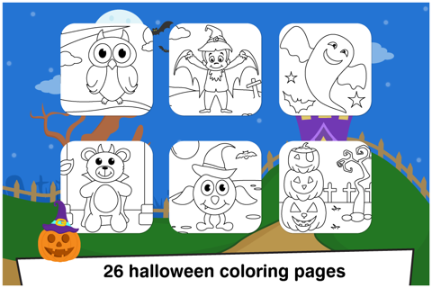 Halloween Colorbook Free by Tabbydo : Paint, Draw and Celebrate screenshot 4