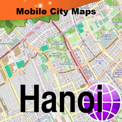 Hanoi Street Map. icon