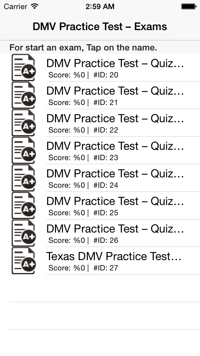 Screenshot #1 pour USA - Driver Practice Test