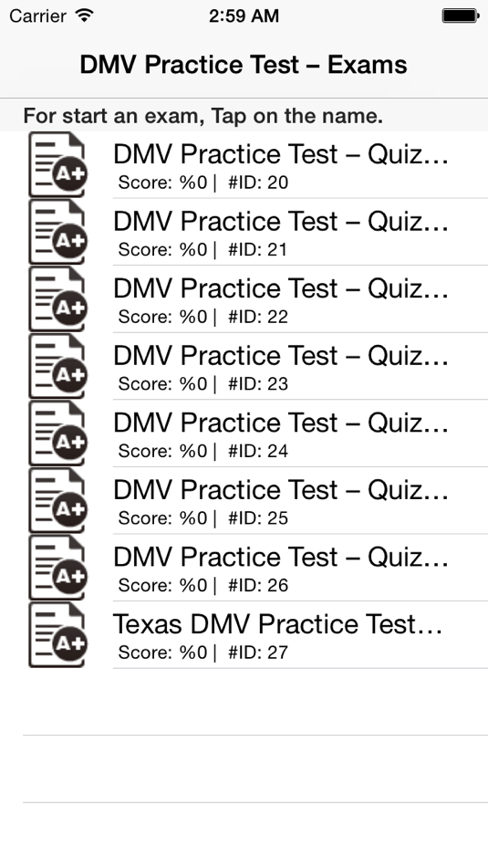 USA - Driver Practice Test - 1.1 - (iOS)