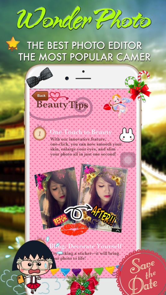 #2. Wonder Photo - Beaty Camera - Collage Maker - Beauty photo Makeup (iOS) By: Ngoc Thanh Pham