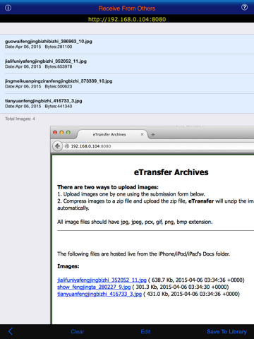 Screenshot #5 pour eTransfer Lite For iPad