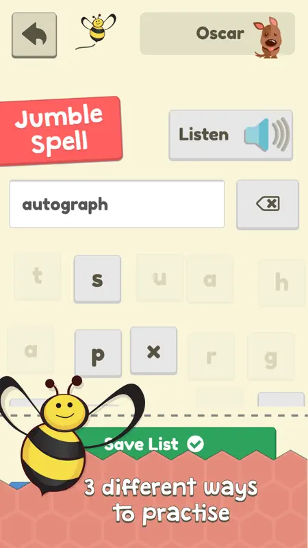 Spelling Assistant : Helping you ace the spelling bee! screenshot 4 of 5