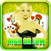 Ace Vegas Casino High Or Low 777 - Card Game Gold