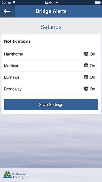 Bridge Alerts by Multnomah County