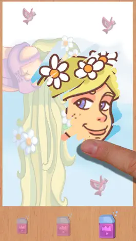 Game screenshot paint and discover the princess Rapunzel - Girls coloring game Rapunzel hack
