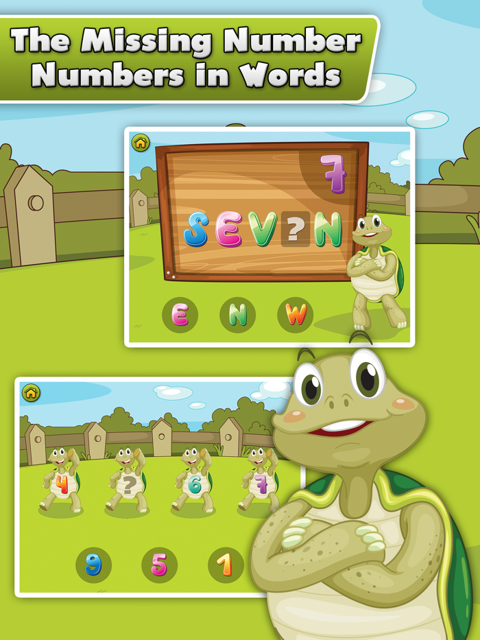 Turtle Math for Kids - Children Learn Numbers Addition and Subtraction