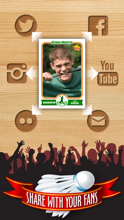 Badminton Card Maker - Make Your Own Custom Badminton Cards with Starr Cards screenshot-3