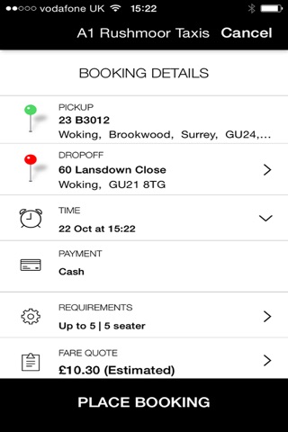 A1 Rushmoor Taxis screenshot 4