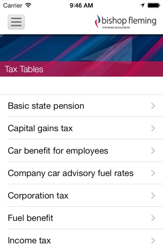 Bishop Fleming Tax Tools screenshot 2
