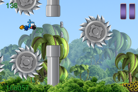 Flappy Wing - Jungle Game Edition screenshot 2