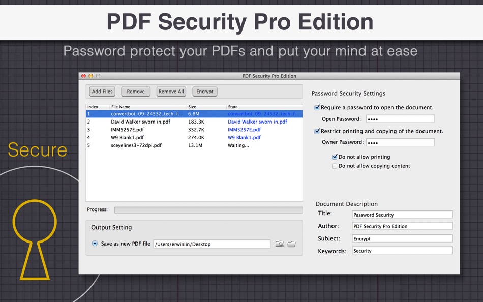 PDF Security Pro Edition - 1.3 - (macOS)