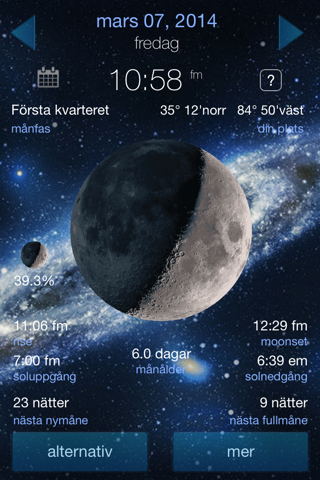 Lunar Phase Full moon calendar screenshot 3