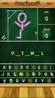 hangman・ iphone screenshot 1