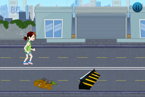 Girly Street Run Racing - Bumpy Road Condition Jumper Race Free screenshot 2