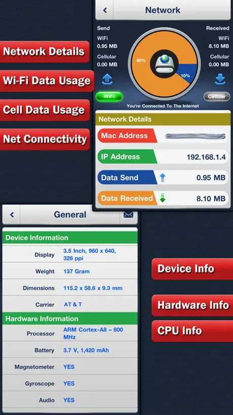 System Status - Battery & Network Manager