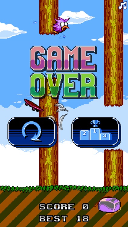Skate Bird - The Adventure of a Flappy Tiny Bird screenshot-3
