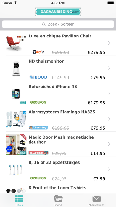 Dagaanbieding.net app screenshot
