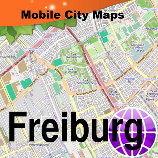 Freiburg im Breisgau Street Map