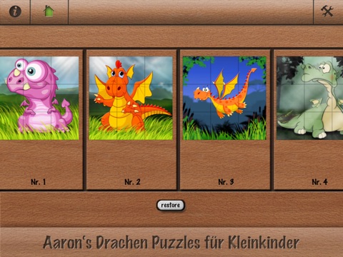 Aaron's dragons puzzles collection for toddlers screenshot 2