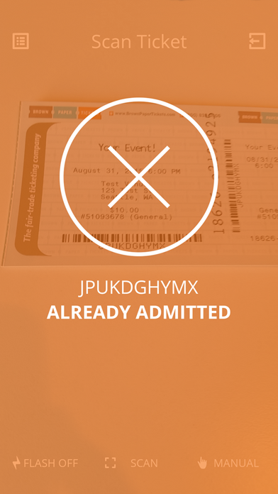 Brown Paper Tickets Scanner screenshot 4
