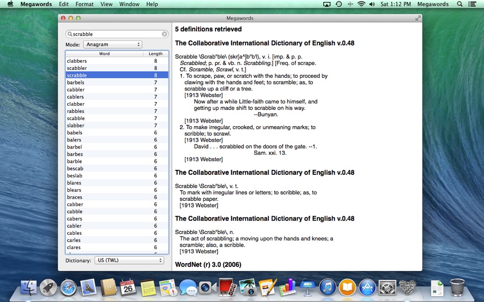#1. Megawords (macOS) Podle: Frank O'Dwyer