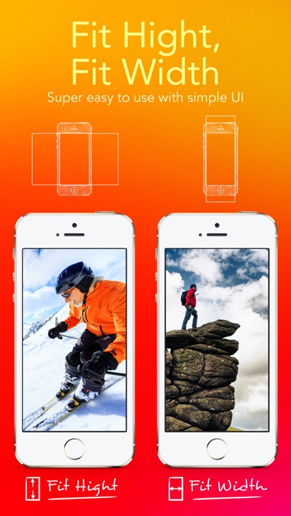 Wallpaper Fit - Custom Background Wallpaper and Lock Screen from Your Photo Picture and Image for iOS 7
