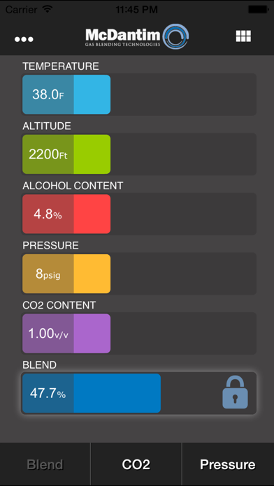 Screenshot #1 pour McDantim EasyBlend Calculator