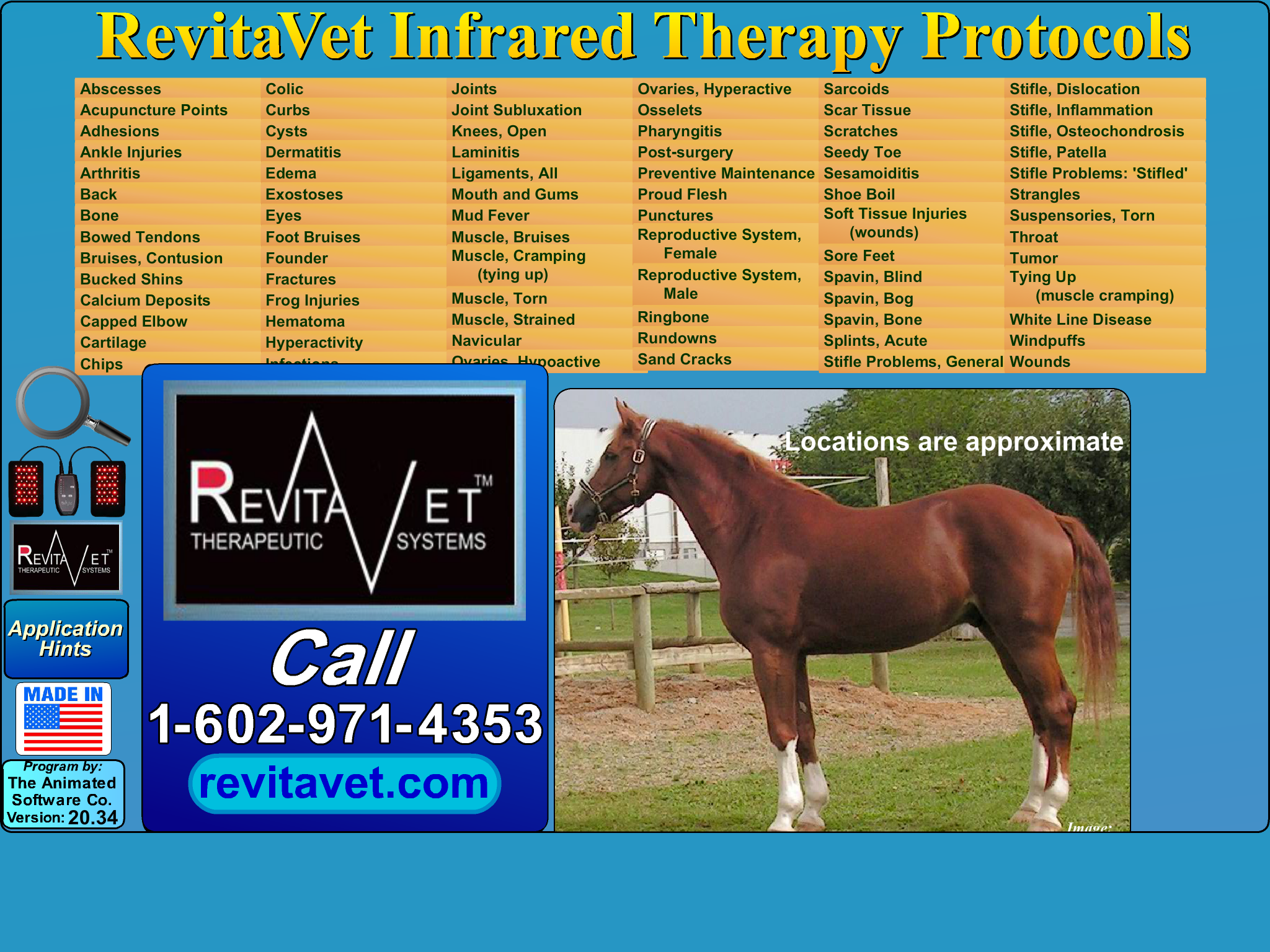Revitavet Infrared Therapy Protocols screenshot 7