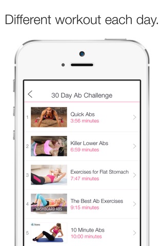 Belly: Burn Stomach Fat with Ab Workouts & 30 Day Challenge for Women! screenshot 3