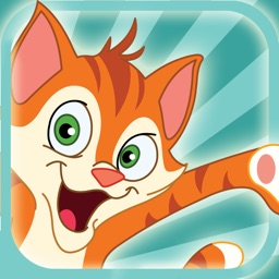 Catapulte de minou mignon - jeu de Puzzle gratuit - meilleurs jeux d'animaux pour les enfants