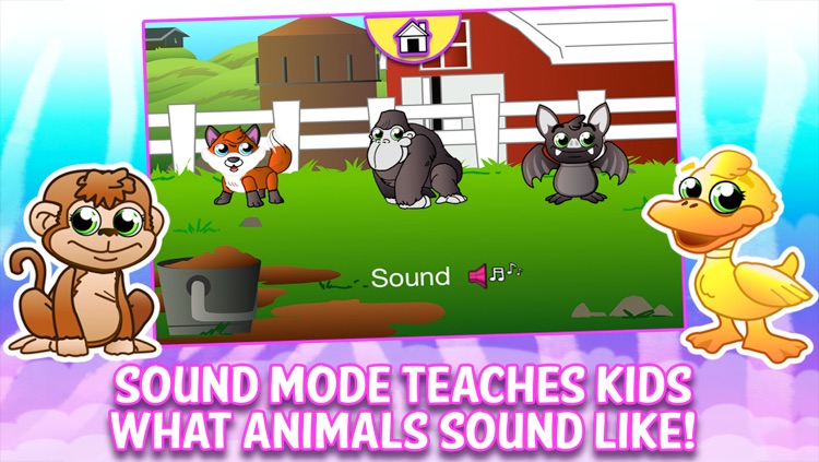 Cute Animals Play and Learn - For Baby preschool toddler kids (includes animal sounds and learning games free) screenshot-4