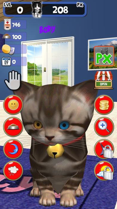 Screenshot #1 pour Lindo gatito, mascota virtual para cuidar