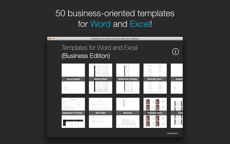 Screenshot #1 pour Templates for Word and Excel (Business Edition)