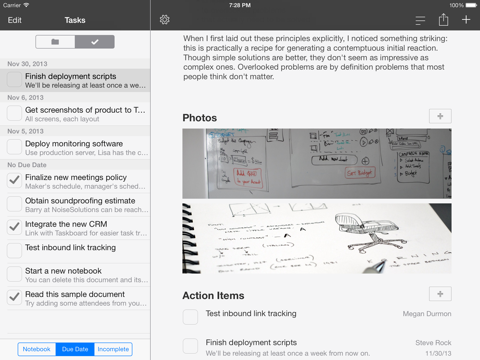 Meetings - Notebooks for Work - Meeting Notes, Agendas, and Minutes screenshot