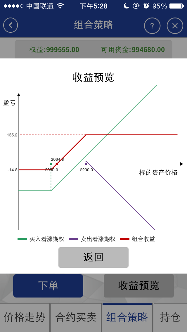 Screenshot #2 pour 股指期权-仿真版